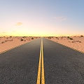 Desert Highway 3d model