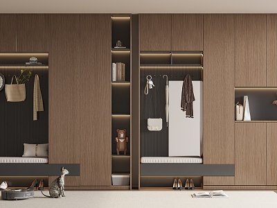 Middle style shoe cabinet model