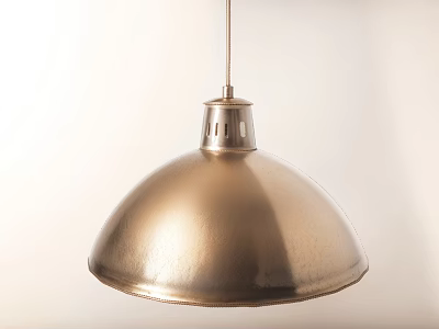 Modern Dome Shaped Brass Metal Ceiling Lamp For Home Interior Decor 3d model