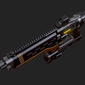 modern machine gun 3d model