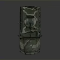 Green Military Armored Tank With Top Mounted Equipment Antennas And Number 72