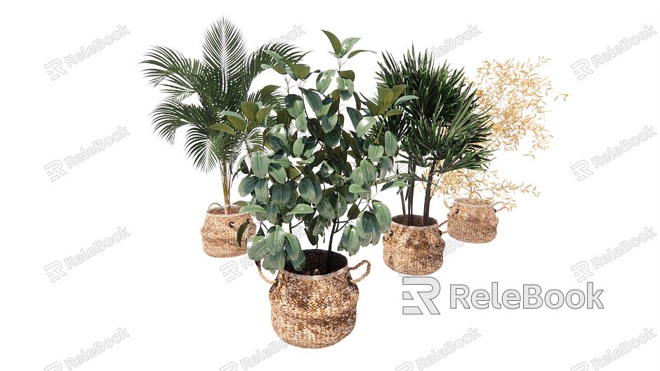 Modern Potted Plant Green Plant Potted Flower Pot model