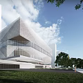 Modern Architecture Art Center 3d model