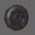 Heavy Duty Vehicle Tire with Metal Snow Chains and Reinforced Wheel Rim Structure