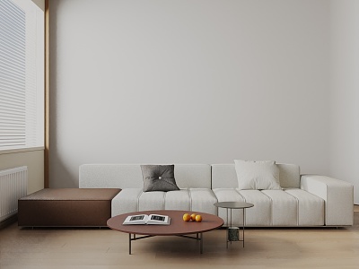 Modern three-seat sofa 3d model