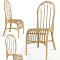 Modern Rattan Dining Chairs Featuring Woven Details And Elegant Design