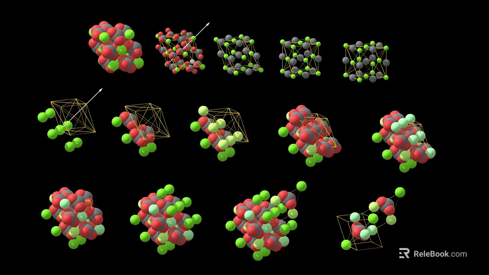 Innovative Medical Devices Featuring 3D Molecular Structures and Colorful Atomic Models 3d model 