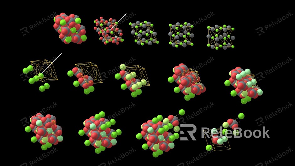 Atomic structure of modern calcite model