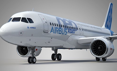 Airliner A320 Airliner Interior Airliner Cab Airliner Cab First Class Economy Class Airliner 3d model