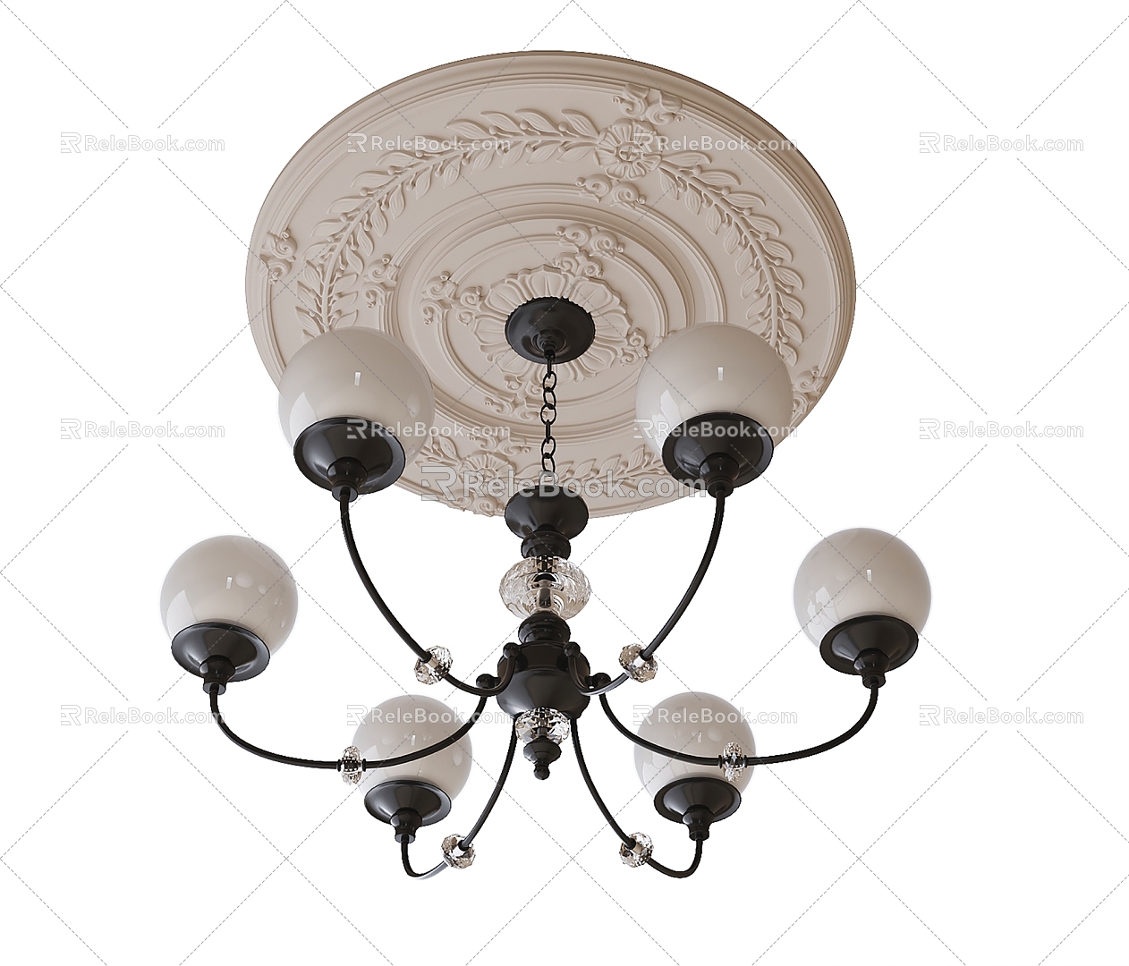 French chandelier 3d model