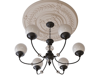 French chandelier 3d model