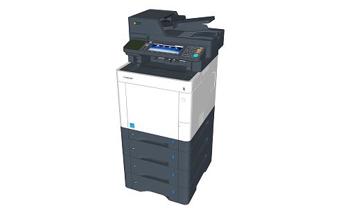 Modern Printer Equipment 3d model