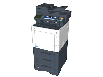 Modern Printer Equipment 3d model