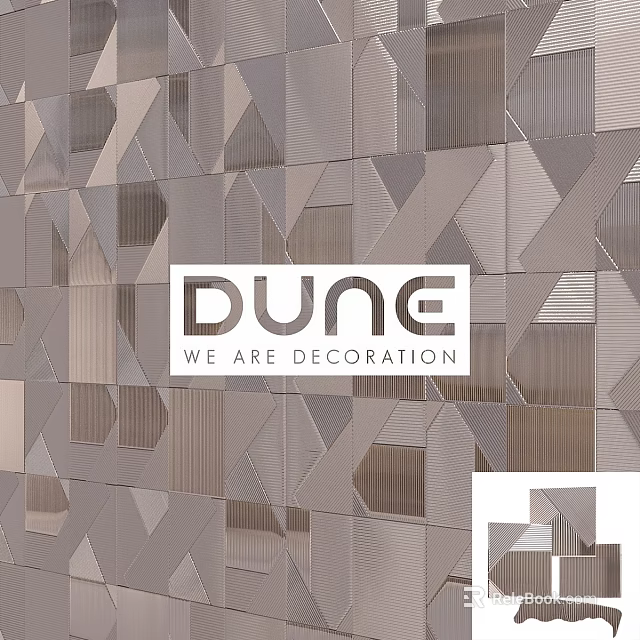 DUNE Washing Daily Products With Geometric Tile Wall Decoration Design 3d model 