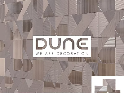 DUNE Washing Daily Products With Geometric Tile Wall Decoration Design 3d model