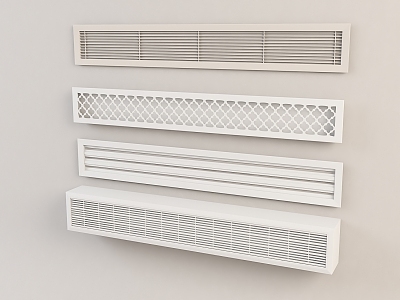 Modern air outlet household air conditioner 3d model