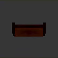 Wooden Outdoor Bench With Dark Brown Finish Classic Design Carved Armrests And Ornate Legs