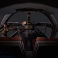 Steampunk Mechanical Sphere With Metal Structure Gears Pipes Red Interior And Thruster Wings