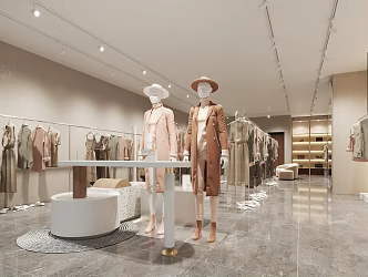 Modern Clothing Store 3d model