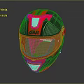 GIVI Red And Black Motorcycle Helmet With Clear Visor And Ventilated Design