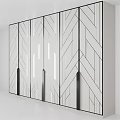 Elegant Modern Wardrobe Interior Design With Black Finish And Gold Geometric Lines