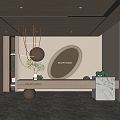 Modern Front Desk 3d model