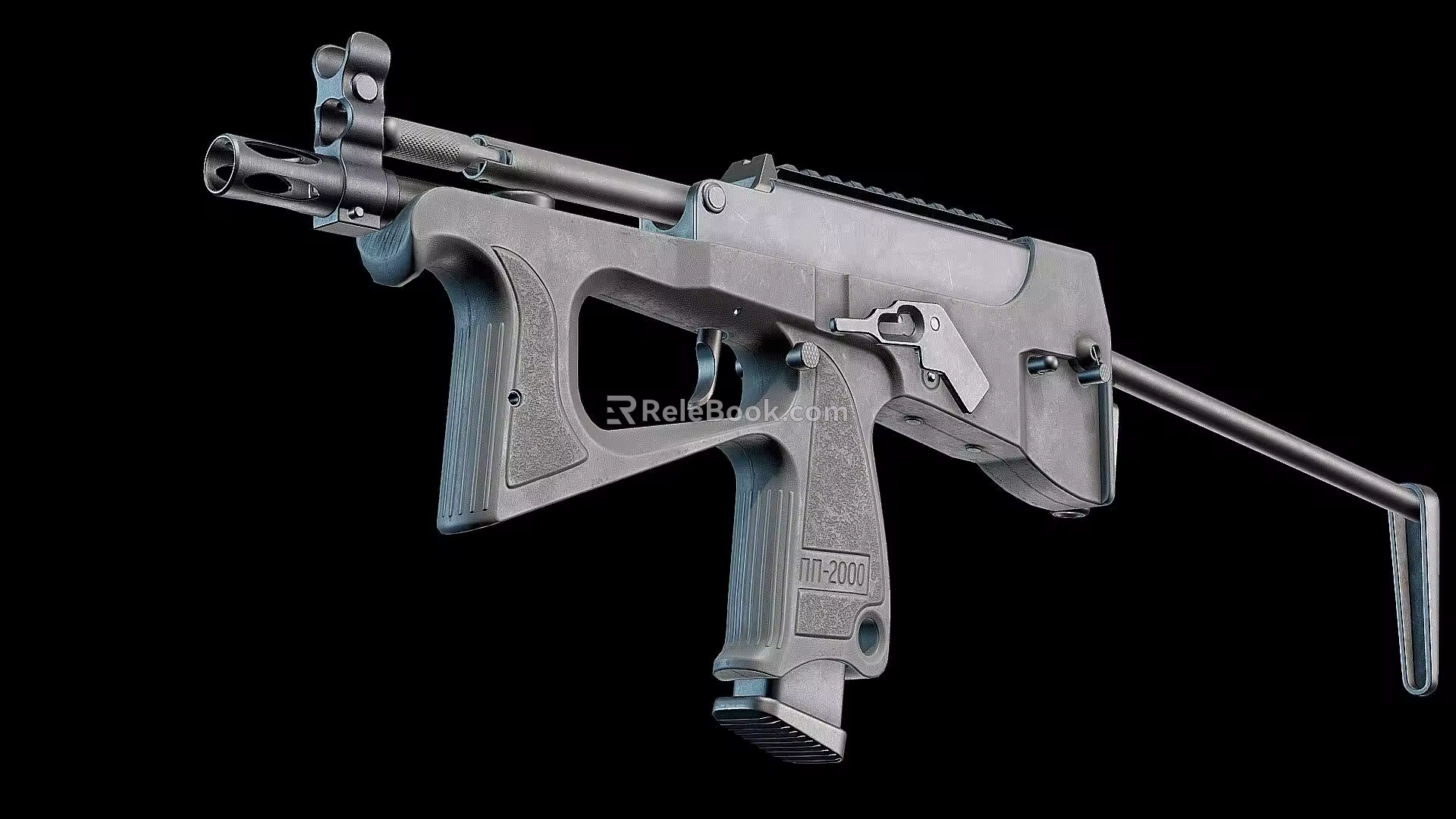 Sci-fi submachine gun 3d model