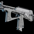 Sci-fi submachine gun 3d model