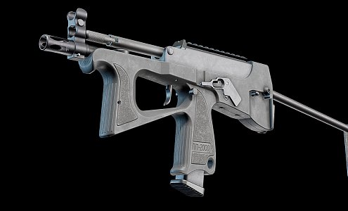 Sci-fi submachine gun 3d model