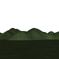 Beautiful Park Landscape Featuring Lush Green Meadow And Rolling Hills