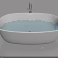 Bathroom Swing Door Design With White Bathtub And Chrome Faucet