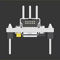 High Quality Electronic Circuit Board Featuring White Components Connector And Metal Pins