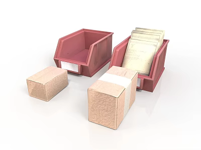 Realistic Style Medicine Cabinet Storage Box Storage Box Storage Box Container Box Medicine Box File Box Plastic Box 3d model