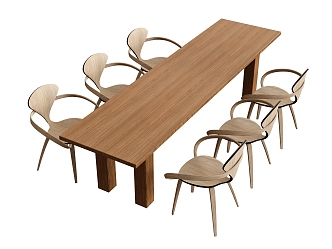 Dining Table and Chair New AVENT Dining Table Leisure Chair Armchair Circle Chair Sharing Table and Chair 3d model