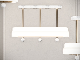 Chandelier Decorative Chandelier Long Strip Chandelier Bar Chandelier Office Chandelier 3d model