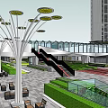 Urban Planning Site Layout With Buildings Green Spaces And Road Connections
