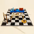 Elegant Decorative Ornament Set With Sunflower Coffee Cup Book Vase Tray And Lemon