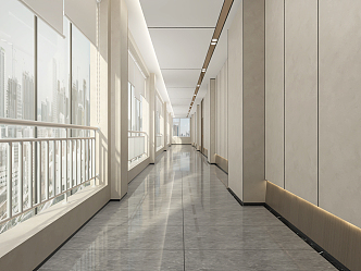 The Modern Corridor 3d model