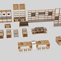 Modern Wooden Display Shelves With Various Designs For Retail Stores