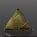Traditional Chinese Glutinous Rice Dumpling Wrapped in Bamboo Leaves Triangular Shape