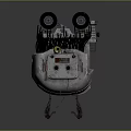 IX-19 Mechanical Character With Multiple Black Wheels Cables And Metal Spring Legs Structure