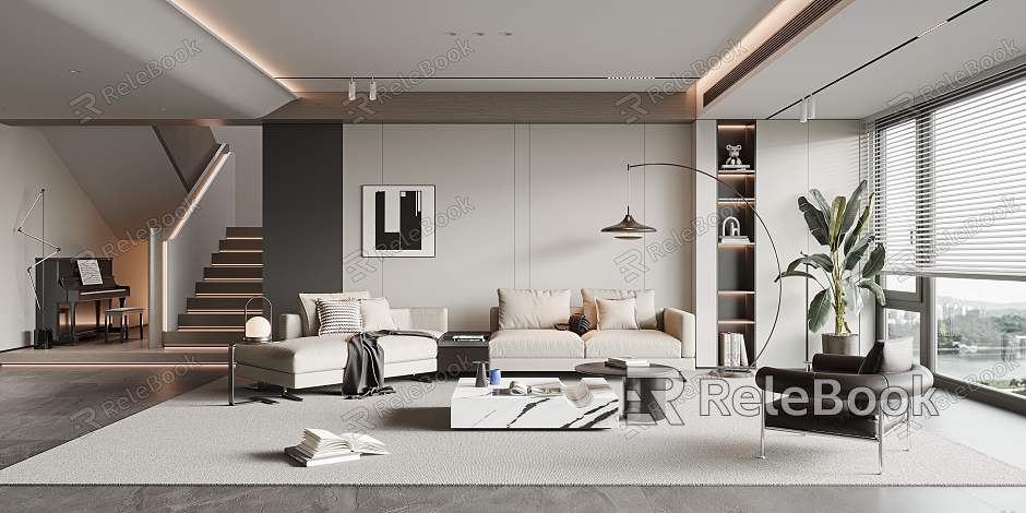 modern living room model