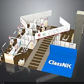 Modern Exhibition Booth Furniture With Tables Chairs And Display Elements