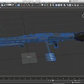 MG42 submachine gun machine gun machine gun semi-automatic rifle assault rifle firearms low face number low model simple model game film and television level super realistic 3d model