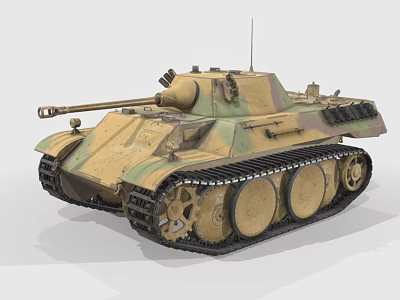 VK1602 Leopard Nazi Germany Light Tank Military Vehicle Tracked Combat Vehicle Reconnaissance Tank 3d model