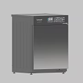 Modern Black Washing Machine With Sleek Design And Digital Control Panel 3d model