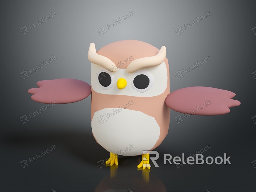 Owl grimace owl long-eared owl wulin owl monkey face owl carved owl model