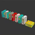 Colorful Square Electronic Appliances Featuring Various Colors For Home And Office Use