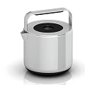 Sleek Silver Compact Household Electrical Appliance With Handle And Modern Design For Daily Use