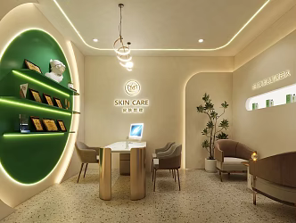Qui Ji Beauty Salon Beauty Consultation Room Beauty Negotiation Room Tea Room Beauty Office 3d model
